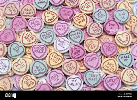 Love Hearts Valentines Romance Sweets High Resolution Stock Photography