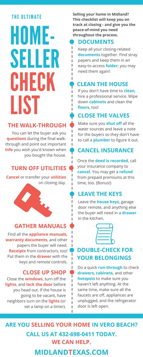Midland Home Seller Checklist Infographic Homes For Sale In Midland Tx