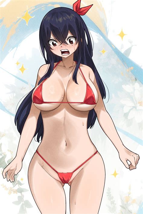 Gaston18 Mashima Hiro Homura Kogetsu Edens Zero Colorized Highres 1girl Bikini Breasts