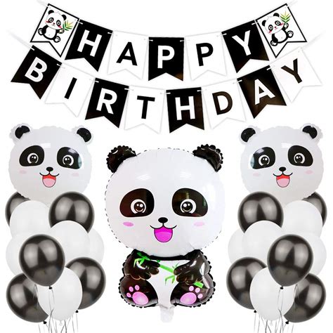 Buy Jotom Panda Happy Birthday Party Decorations Supplies With Happy