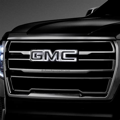 2021 Yukon Xl Black Gmc Emblems Illuminated Front Grille Emblem