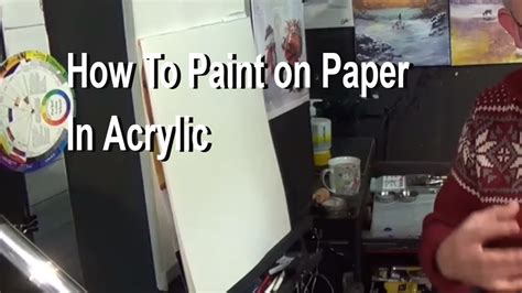 How To Paint On Paper With Acrylic Painting For Beginners Acrylic