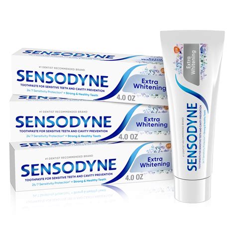 Sensodyne Extra Whitening Sensitive Toothpaste 4 Oz 3 Pack Walmart