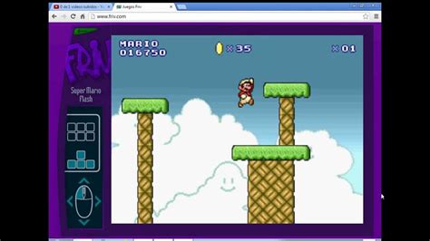 Jugando Al Mario Bross Flash De La Pagina De Juegos De Youtube