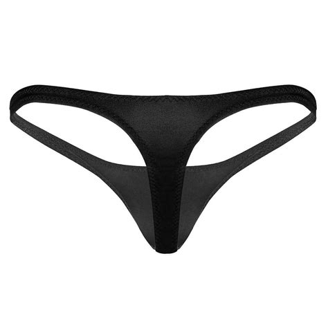 Buy Msemis Mens Pouch Sexy Thong G String T Back Micro Bikini Briefs