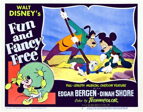 Disney Movie Poster 1947 Fun And Fancy Free Disney Poster Wall Art