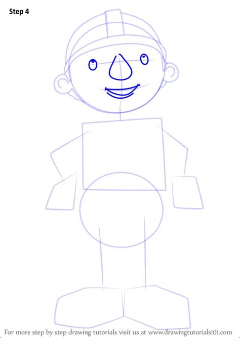 How To Draw Bob From Bob The Builder Bob The Builder Step By Step