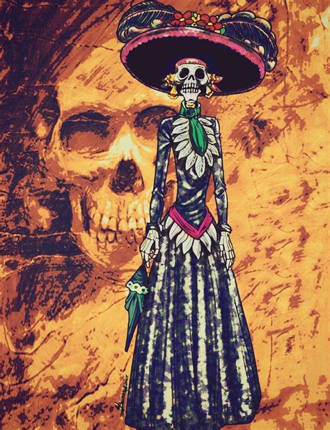 La Catrina Mexicana Dia De Muertos Mexico