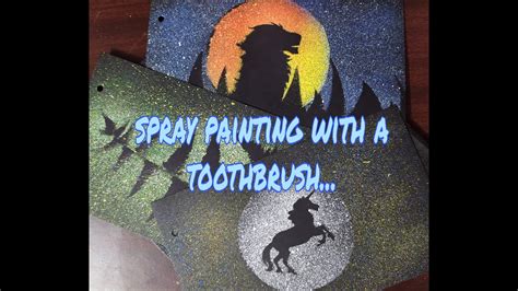 Spray Painting With Toothbrush The Creative Bee Youtube