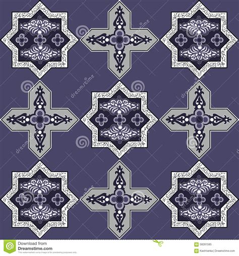 iranian pattern 57 stock vector illustration of fabric 58281585