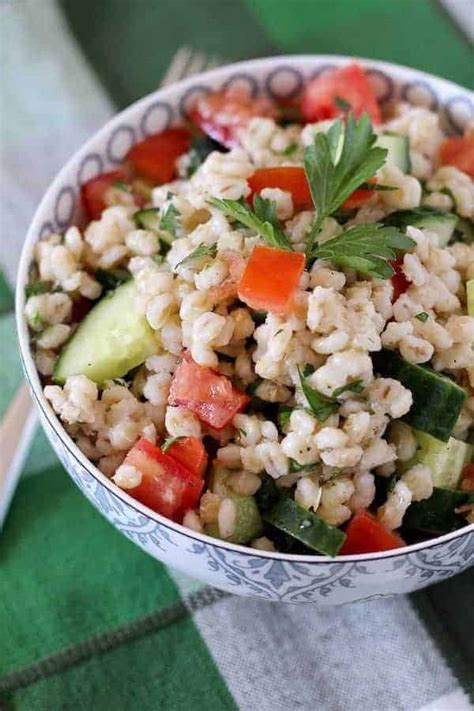 Hulless barley is truly the best form of the best grain.it can rapidly improve people's health by reducing blood sugar levels and the risk for diabetes.this. Barley Salad with Cucumbers, Tomatoes and Parsley - Rachel ...