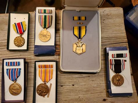 6 Ww2 Us Army Campaign Medals Military Merit National Guard Achievement Lot 2022728205