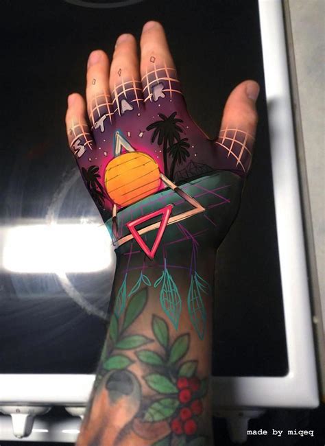 Contest Entry 57 For Tattoo Design 80s Neon Style Geometrytattoos