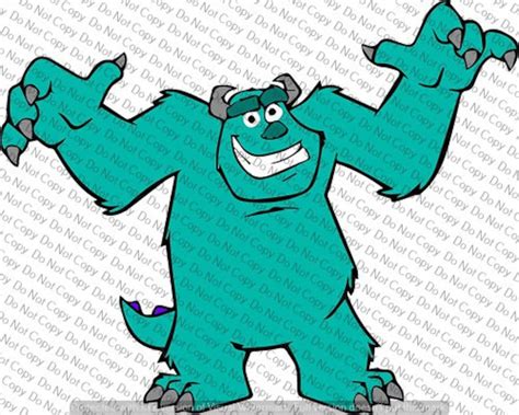 Monsters Inc Sully Svg File Cricut Design Space Silhouette Etsy