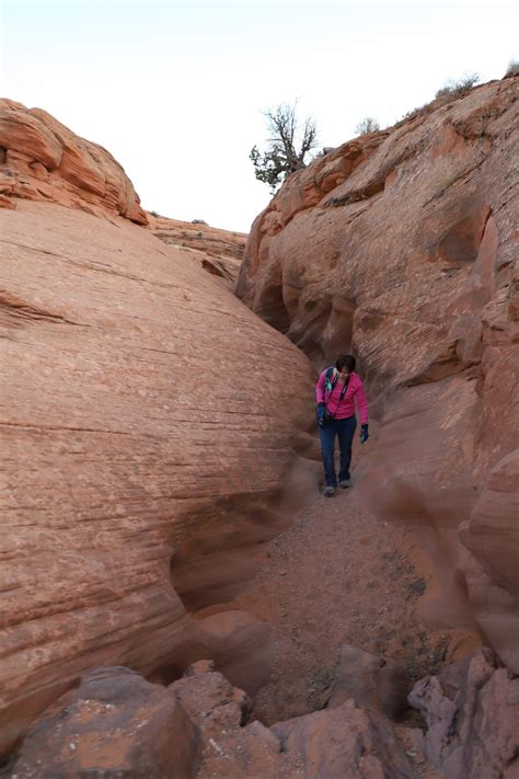 Utah Spooky Slot Canyon Recreational Hiking And Sight Seeing