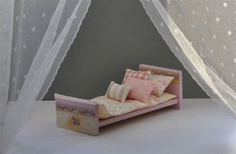 wooden doll bed doll furniture doll accessories dollhouse furniture doll bedding dolls