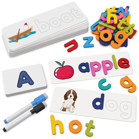 Buy Coogam See Spelling Learning Toy Matching Flash Cards Letters