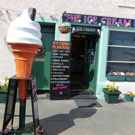 The shop has three flavours available. East Neuk of Fife Ice Cream shops - Sandcastle Cottage, Crail