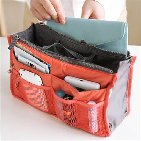 Multifunctional Double Zipper Storage Cosmetic Travel Bag Nylon Shopee Singapore