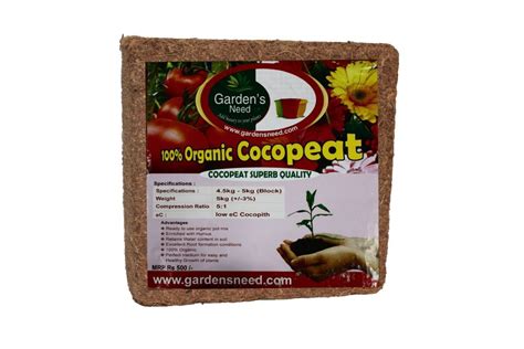 Cocopeat Block 5 Kgs For Plant Nurseries Rs 50000 Piece Gardens