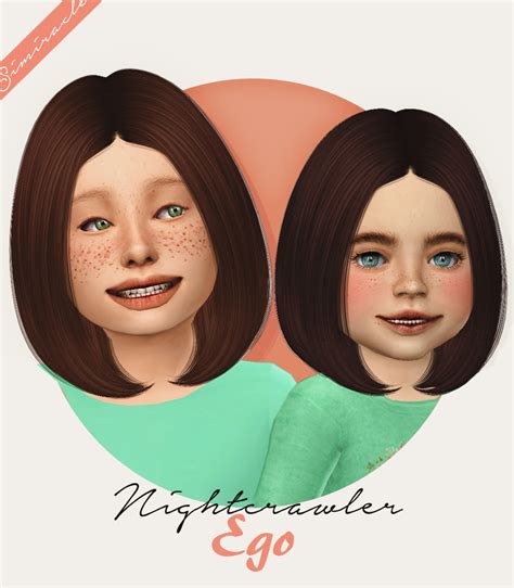 Sims 4 Nightcrawler Child Hair Novocomtop