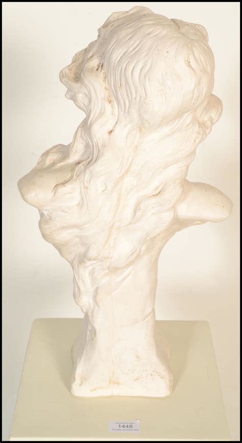 A Th Century Antique Style Cast Plaster Bust Of Classical Form