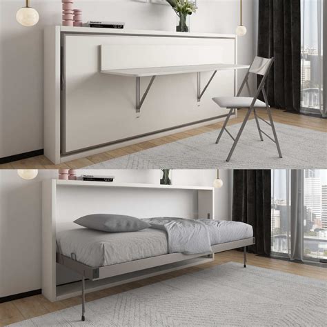 Horizontal Wall Bed With Storage Trade Source Furniture