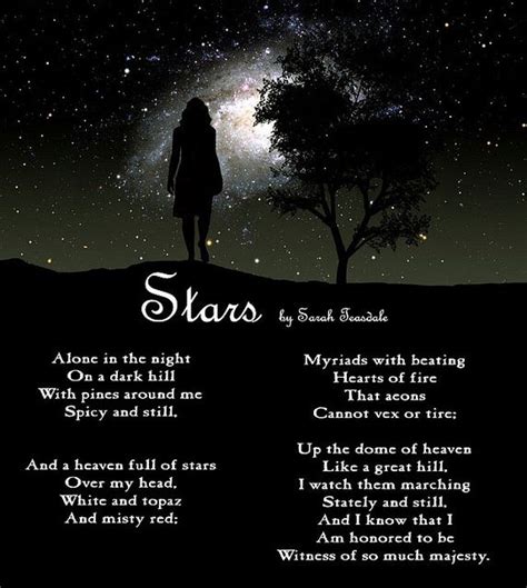 Stars Poem Poems About Stars Sara Teasdale Poems