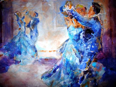 Swirling Ballroom Dancing Painting By Artist Sera Knight Surrey