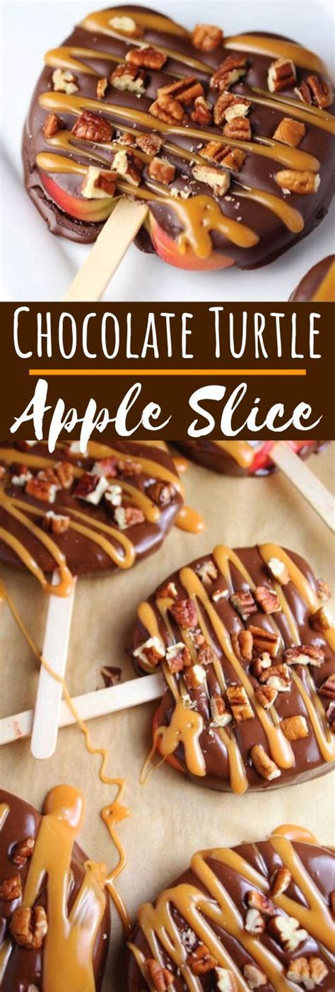 Melt chips in the microwave on high for about 2 minutes.* stir in coconut oil until smooth. Chocolate Turtle Apple Slices #desserts #apple (With ...