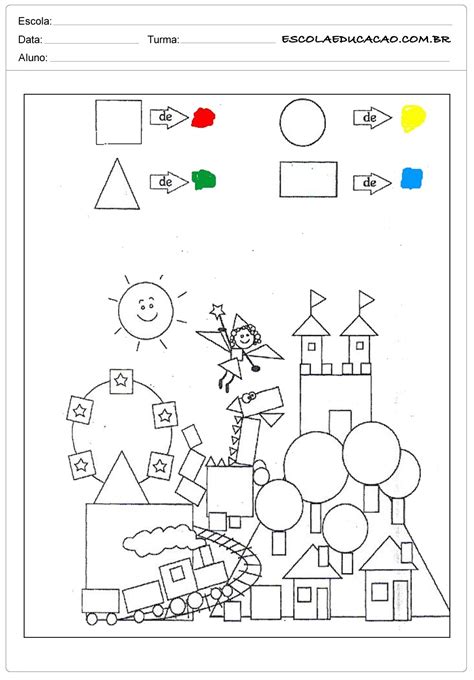 Arte Com Formas Geométricas Educação Infantil