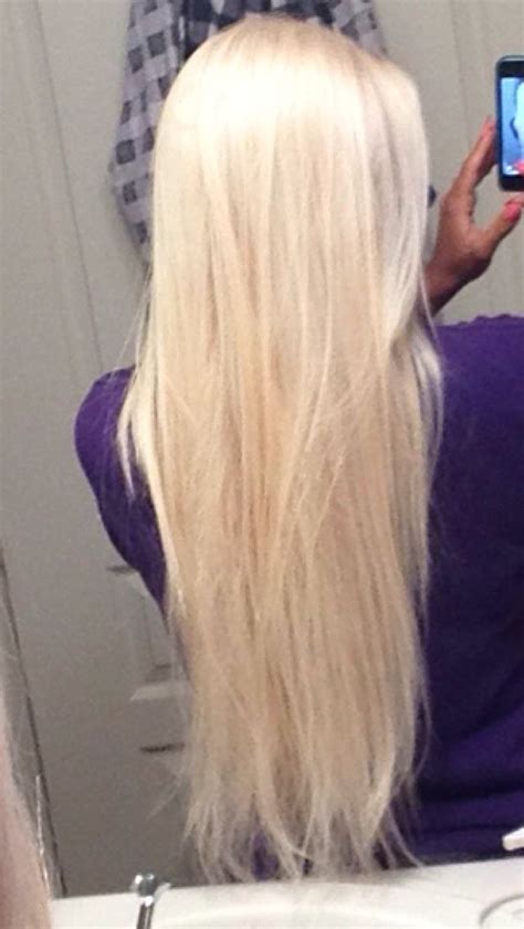 My Platinum Blonde Hair Long Hair Looking For Hair Extensions To