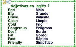 A continuación vas a ver una lista de adjetivos calificativos en inglés y español que son de uso muy común en cualquier situación cotidiana. 15 adjetivos en ingles con sus imagenes - Brainly.lat