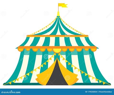 Vintage Circus Tent Stock Vector Illustration Of Carnival