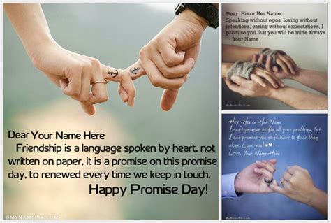 Promise Day Wishes With Name And Photo