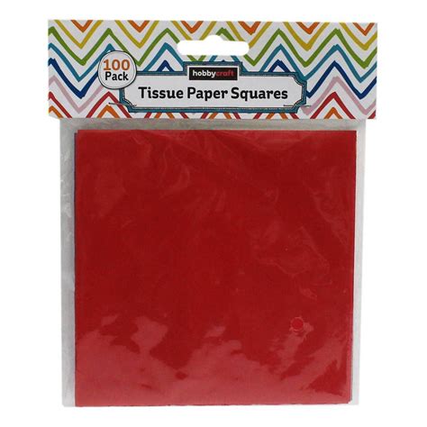 Assorted Tissue Paper Squares 100 Pack Hobbycraft