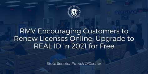 Rmv Encouraging Customers To Renew Licenses Online Upgrade To Real Id