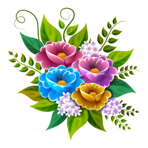 Flores Ilustración Ramo Imagen Gratis En Pixabay