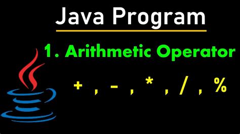 Java Arithmetic Operators Example Learn Coding Youtube