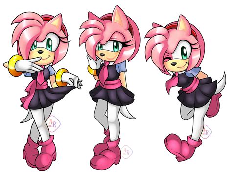 Amy Rose Sonic X Alternate Outfit Sonic The Hedgehog Sonic Amy The