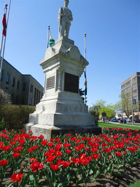 Sunshine gardens nursery & landscaping. Watson memorial at St. Catharines City Hall (Spring, 2013 ...