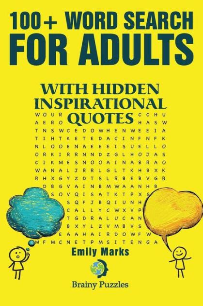 100 Word Search For Adults With Hidden Inspirational Quotes By Emily