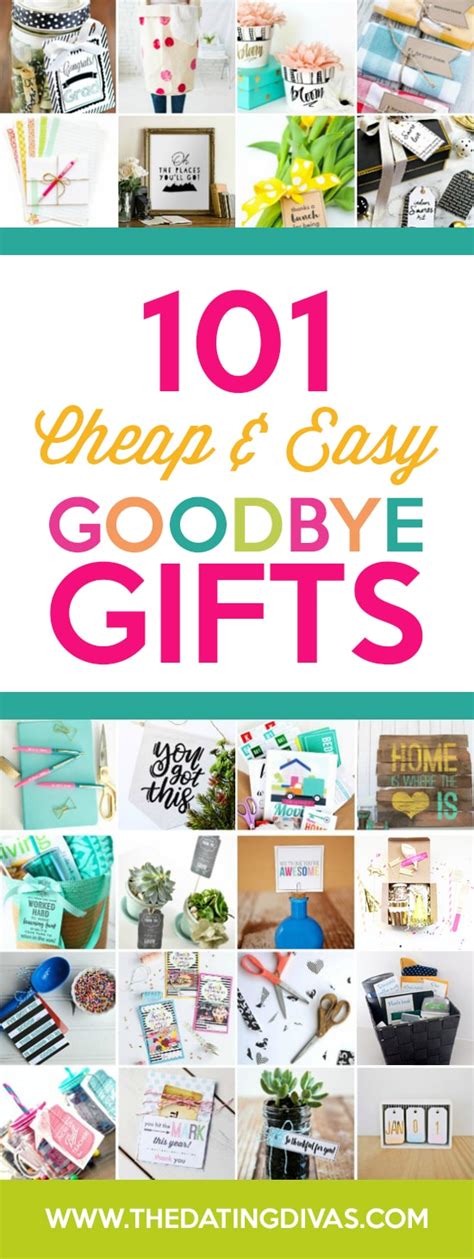Farewell gift ideas is one of the hot topics in office for the day when a colleague in notice period or leaving office soon. 101 Cheap & Easy Goodbye Gifts - The Dating Divas