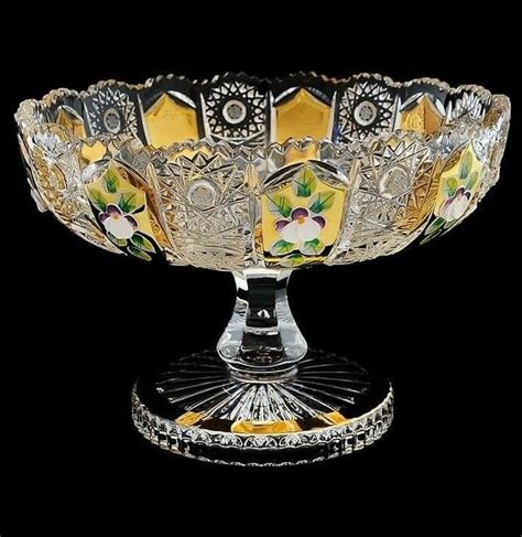 bohemia glass bohemia crystal crystal glassware crystal bowls cut glass glass art art