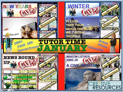 Tutor Time Activities January Teaching Resources