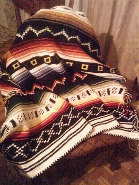Crochet Indian Blanket Crochet Pinterest Blankets