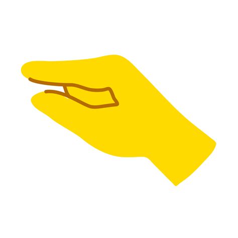 Yellow Hand Showing Symbol Png 11099599 Png