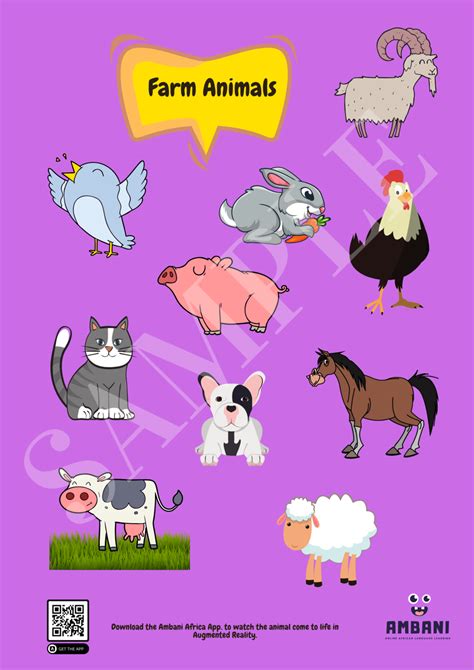 Printable Farm Animals Poster Print It Yourself