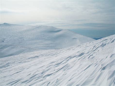 Mountain Peaks Covered With Snow Stock Image Image Of Covered Massif