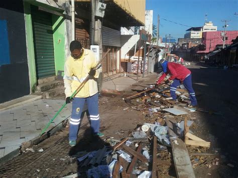 Prefeitura Faz Limpeza Geral Nas Ruas Barão Do Rio Branco E José Bonifácio Mais Ro